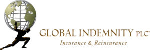 Gobal Indemnity PLC logo with a man holding up a globe and the text Insurance & Reinsurance