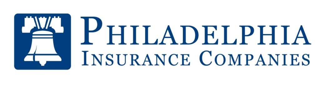 Philadeplhia insurance companies logo blue on white with cracked liberty bell