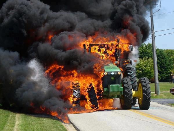 Combine Fires - Tractor Fires - Preventing Fires - Combine - Tractor 